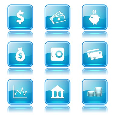Finans bankacılık Icon set