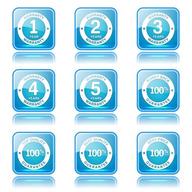 garanti garanti mühür Icon set