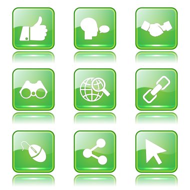 Sosyal Internet simge seti