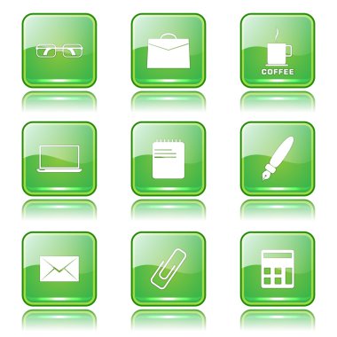 Office iş Icon set
