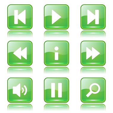 Çoklu ortam denetleyicisi Icon set
