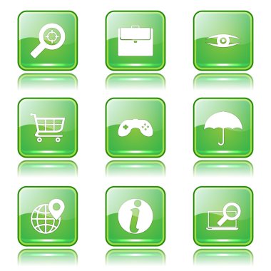 SEO internet işareti Icon set