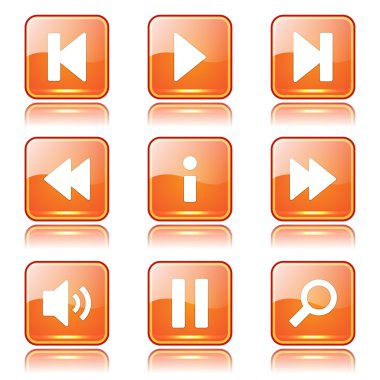 Çoklu ortam denetleyicisi Icon set
