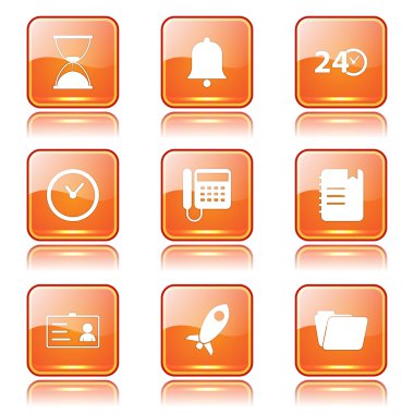 zaman süresi Icon set