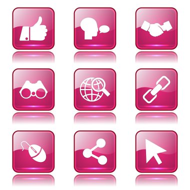 Sosyal Internet simge seti