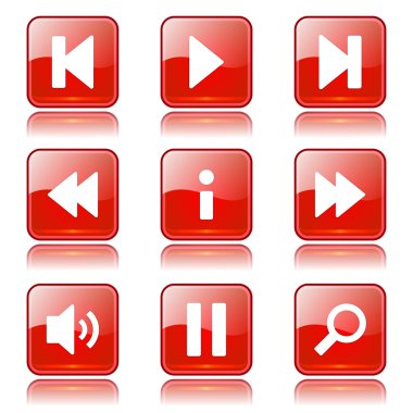 Çoklu ortam denetleyicisi Icon set