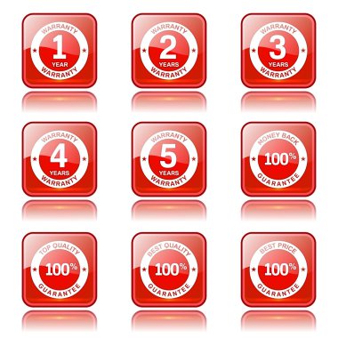 garanti garanti mühür Icon set