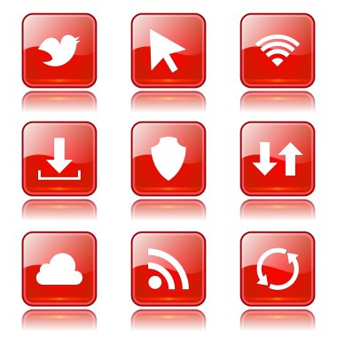 Web internet Sosyal Icon set