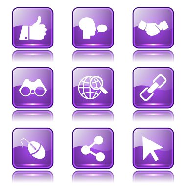 Sosyal Internet simge seti