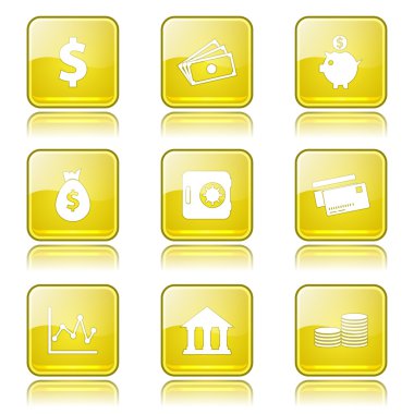 Finans bankacılık Icon set