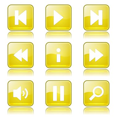 Çoklu ortam denetleyicisi Icon set