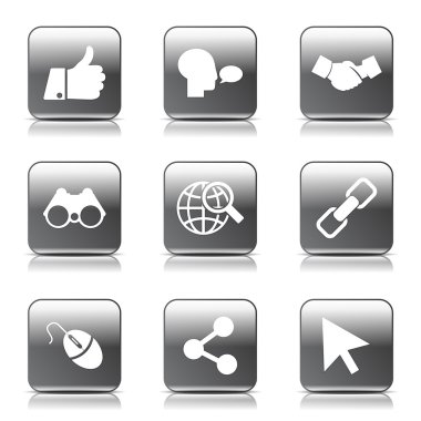 Sosyal Internet simge seti