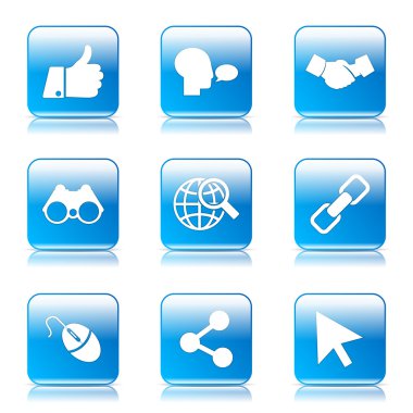 Sosyal Internet simge seti