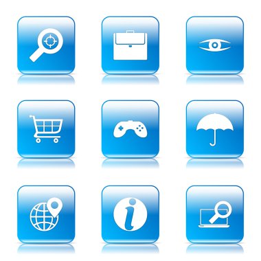 SEO internet işareti Icon set