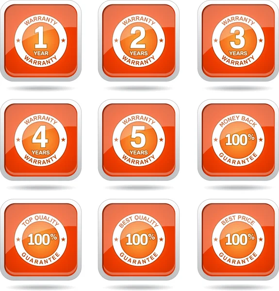 garanti garanti mühür Icon set