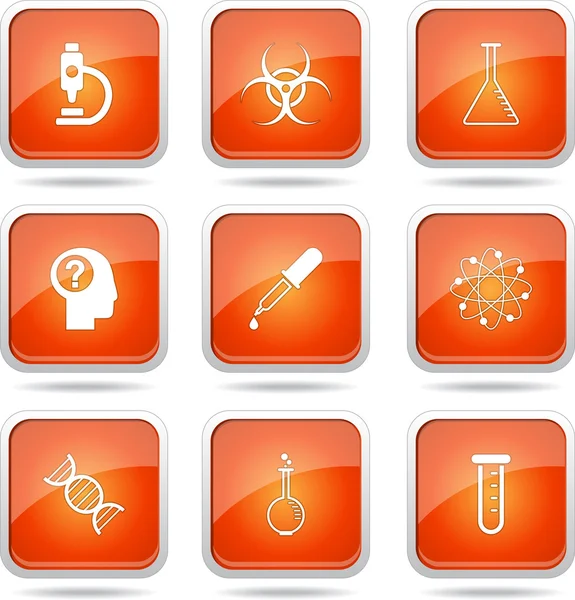 Science Instruments Icon Set — Stock Vector