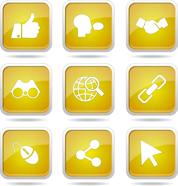 Sosyal Internet simge seti