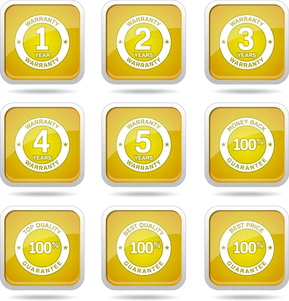 garanti garanti mühür Icon set