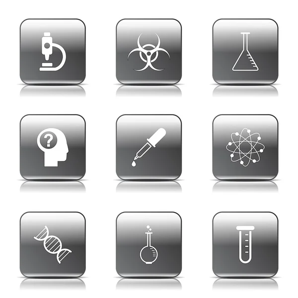 Symbolset für wissenschaftliche Instrumente — Stockvektor