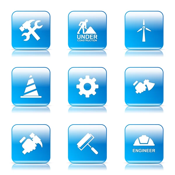 Construction Tools Icon Set — Stock Vector