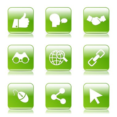 Sosyal Internet simge seti