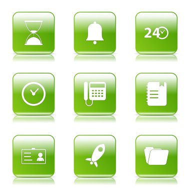 zaman süresi Icon set