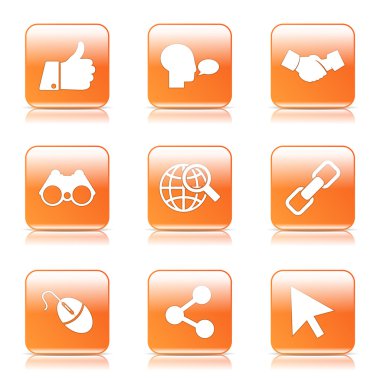 Sosyal Internet simge seti