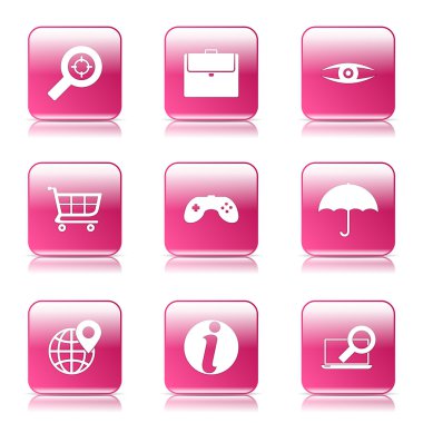 SEO internet işareti Icon set