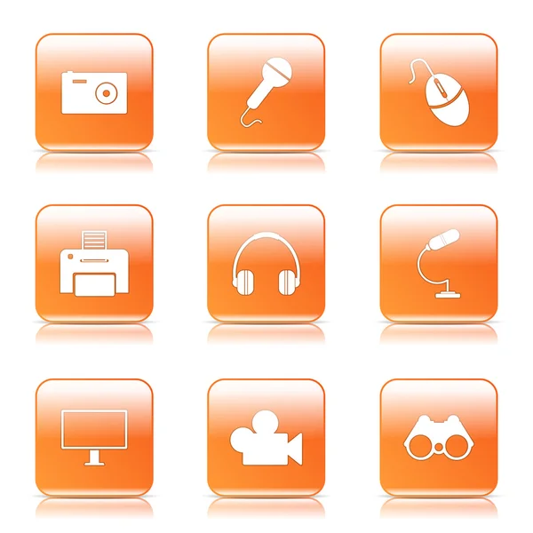 Icon Set for elektronisk utstyr – stockvektor