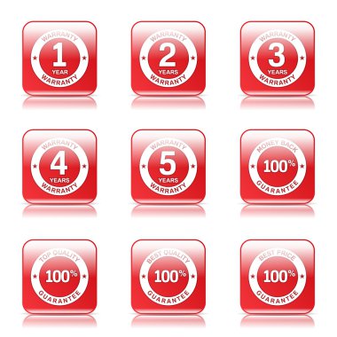 garanti garanti mühür Icon set