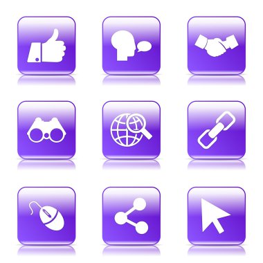 Sosyal Internet simge seti