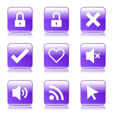 SEO internet işareti Icon set