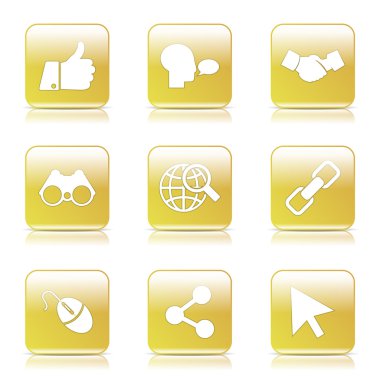 Sosyal Internet simge seti