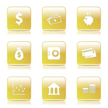 Finans bankacılık Icon set