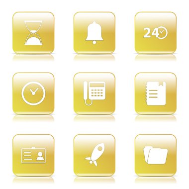 zaman süresi Icon set
