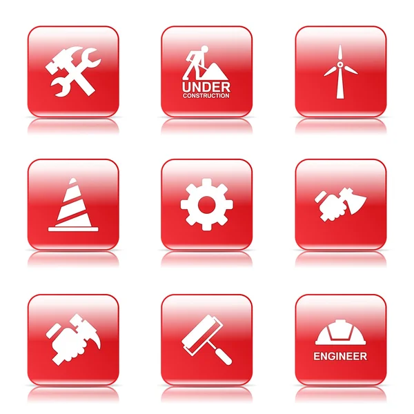 Construction Tools Icon Set — Stock Vector