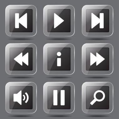 Çoklu ortam denetleyicisi Icon set