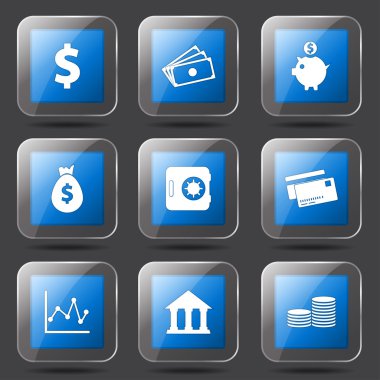 Finans bankacılık Icon set