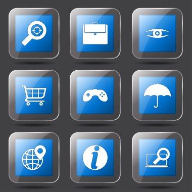 SEO internet işareti Icon set
