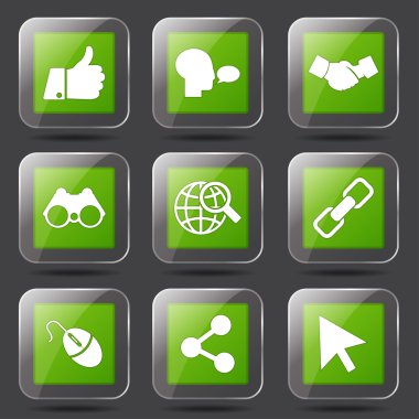 Sosyal Internet simge seti