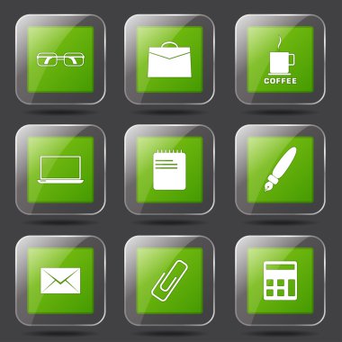 Office iş Icon set