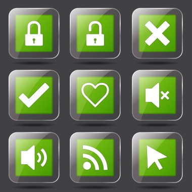 SEO internet işareti Icon set