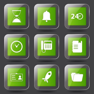 zaman süresi Icon set