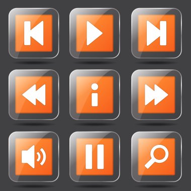Çoklu ortam denetleyicisi Icon set