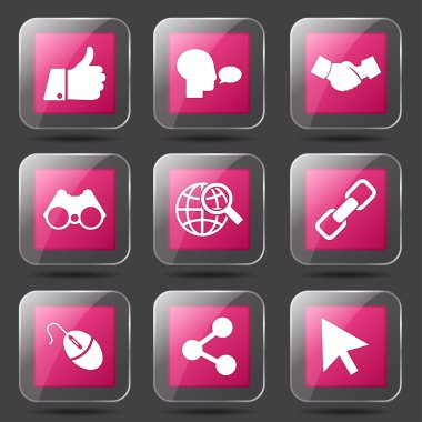 Sosyal Internet simge seti