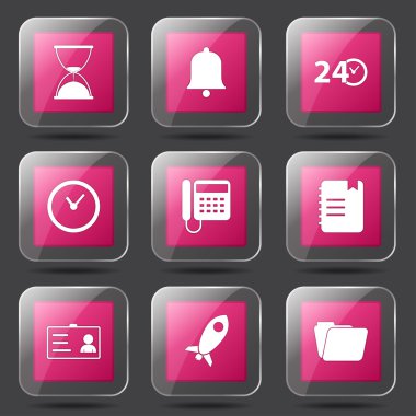 zaman süresi Icon set