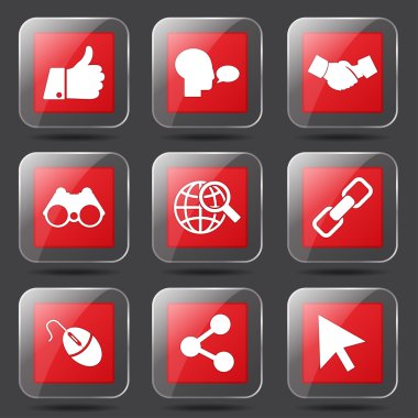 Sosyal Internet simge seti