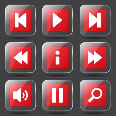 Çoklu ortam denetleyicisi Icon set