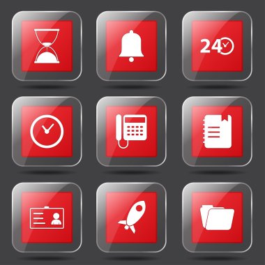 zaman süresi Icon set