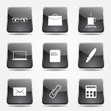 Office iş Icon set